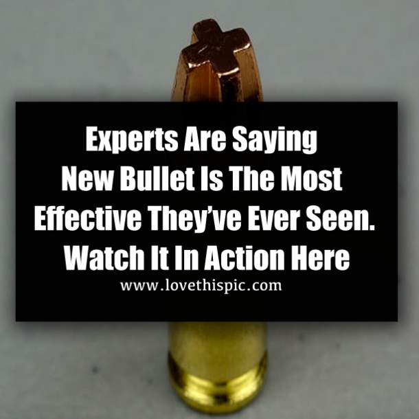 Experts Are Saying New Bullet Is The Most Effective They’ve Ever Seen. Watch It In Action Here