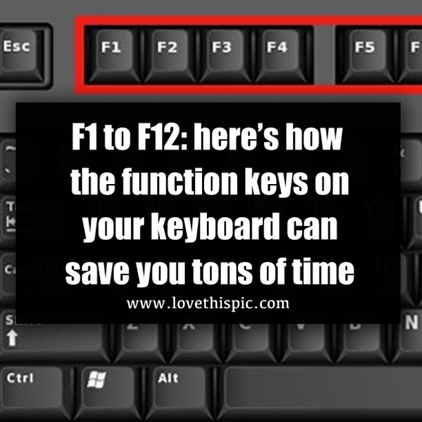 F1 to F12: here’s how the function keys on your keyboard can save you tons of time