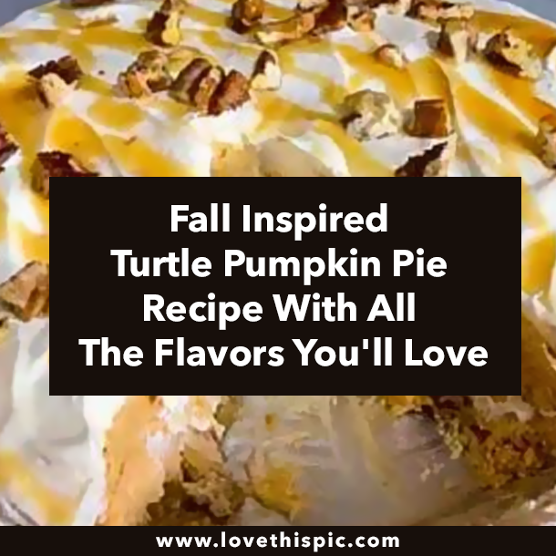 Fall Inspired Turtle Pumpkin Pie Recipe With All The Flavors You'll Love