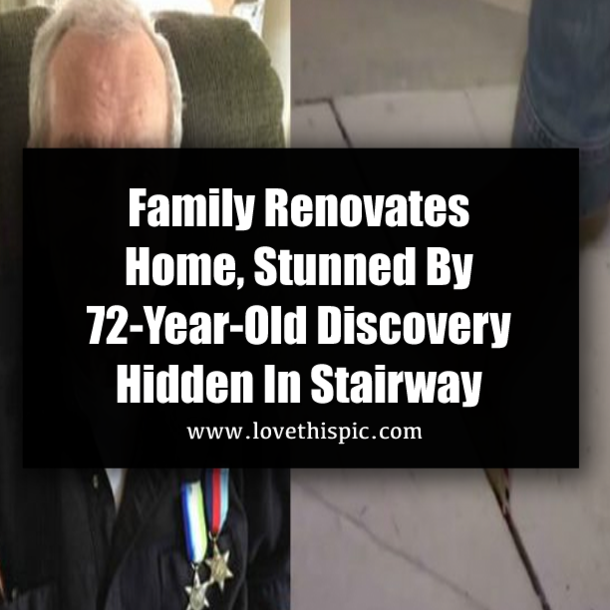 Family Renovates Home, Stunned By 72-Year-Old Discovery Hidden In Stairway