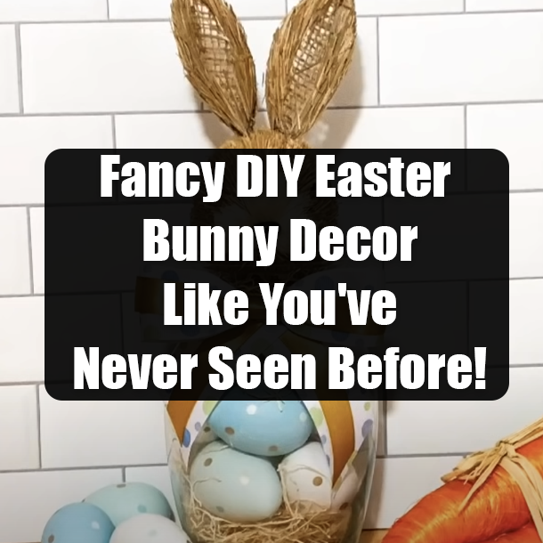 Fancy DIY Easter Bunny Decor Like You've Never Seen Before!