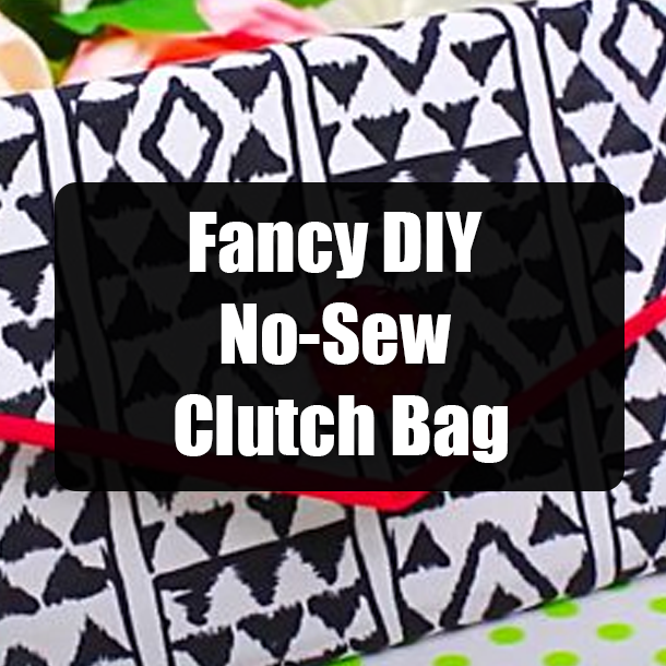 Fancy DIY No-Sew Clutch Bag