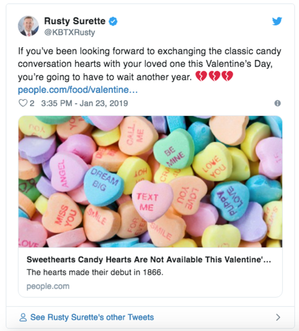 Fans Give Heartbreaking Goodbye To Famous Valentine Candy. Company Closes After 153 Years, Valentine's Day Will Be A Lot Less Sweet - picture 7