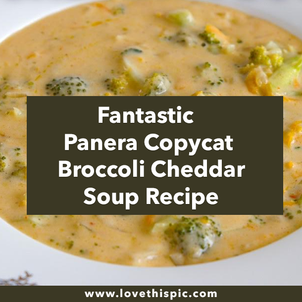 Fantastic Panera Copycat Broccoli Cheddar Soup Recipe