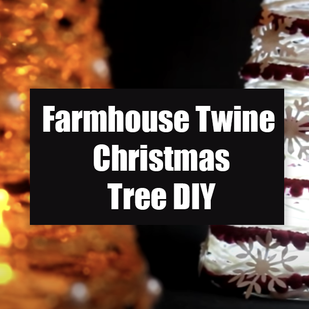 Farmhouse Twine Christmas Tree DIY