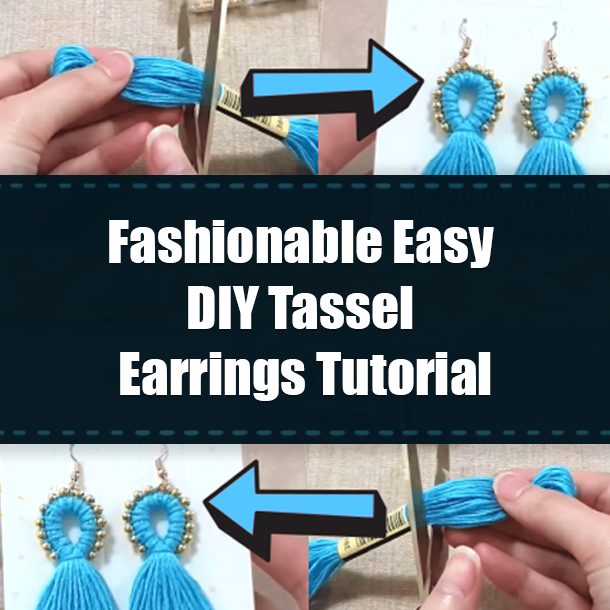 Fashionable Easy DIY Tassel Earrings Tutorial