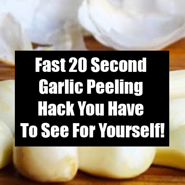 Fast 20 Second Garlic Peeling Hack You Have To See For Yourself!