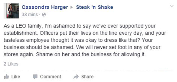 Fast Food Waitress Sparks Outrage With 'Disturbing' Halloween Costume (Photo) - picture 4