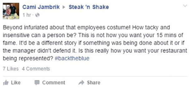 Fast Food Waitress Sparks Outrage With 'Disturbing' Halloween Costume (Photo) - picture 7
