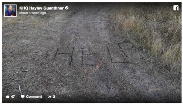 Father and son see “Help” written in dirt as they hunted – hear faint voice and discover missing teen girl - picture 4