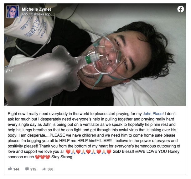 Father is fighting for his life with COVID-19 after son ignored pleas and socialized without wearing a mask - picture 4