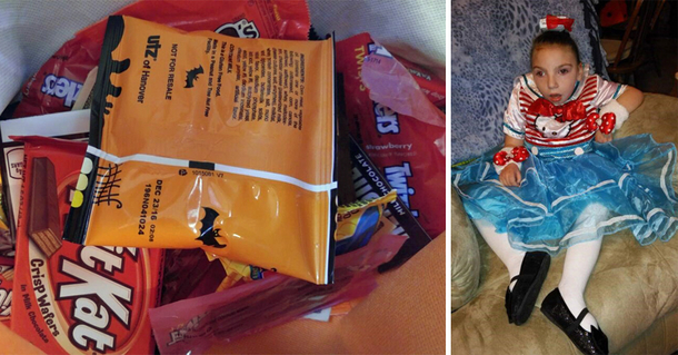 Father Makes Shocking Find In Disabled Daughter's Trick Or Treat Bag - picture 2