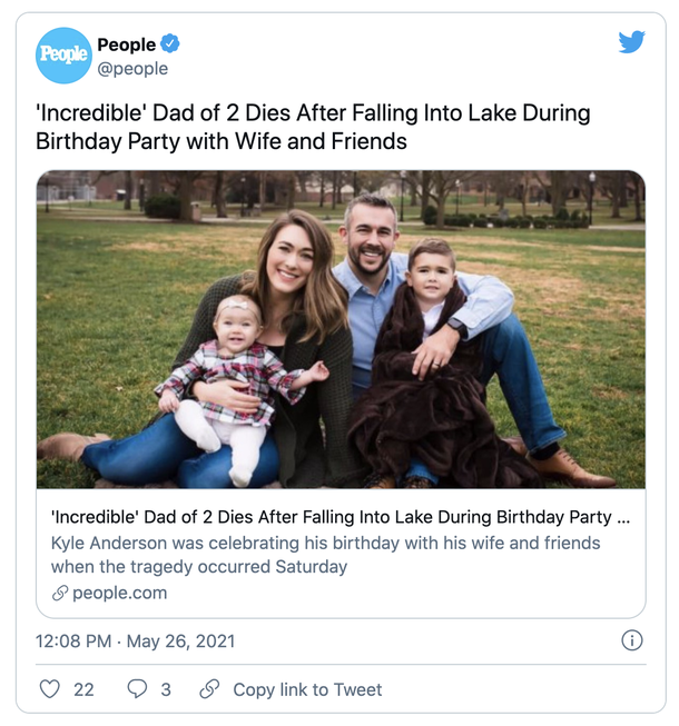 Father of two’s birthday party haulted in tragedy after he falls from cliff – please send prayers - picture 2