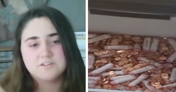 Father pays final child support in 80,000 pennies, so mom and daughter donate it all to a special cause - picture 2