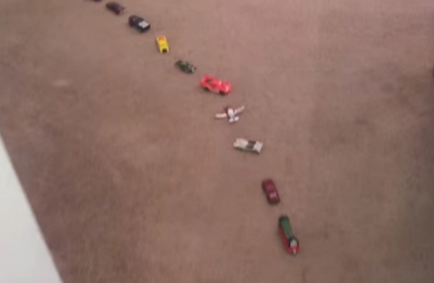 Father Tracks Toddler's Line Of Toy Cars, Wasn't Prepared For The Disaster That Awaited At The End - picture 2
