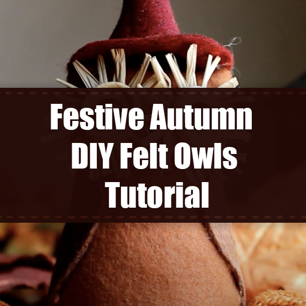 Festive Autumn DIY Felt Owls Tutorial