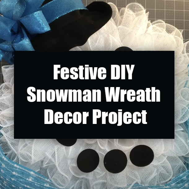 Festive DIY Snowman Wreath Decor Project