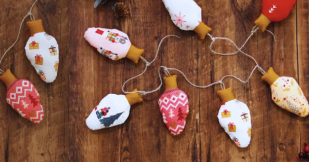 Festive Fabric Light Garland: Easy Sewing Tutorial - picture 2