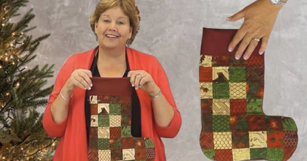 Festive Quilted Christmas Stocking Tutorial - picture 2