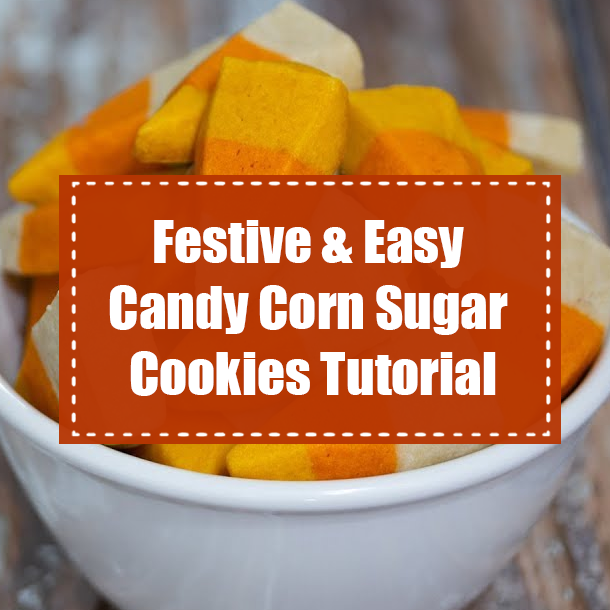 Festive & Easy Candy Corn Sugar Cookies Tutorial