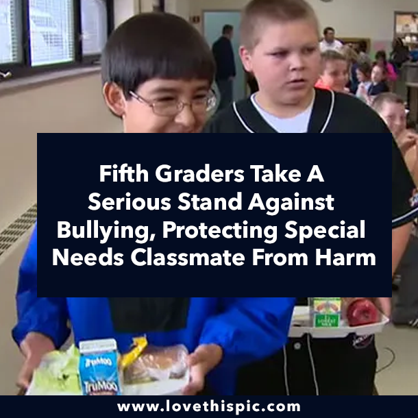 Fifth Graders Take A Serious Stand Against Bullying, Protecting Special Needs Classmate From Harm