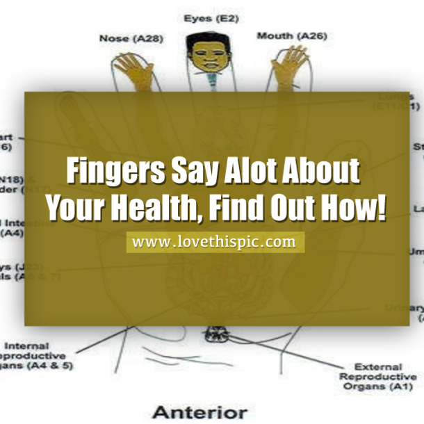 Fingers Say Alot About Your Health, Find Out How!