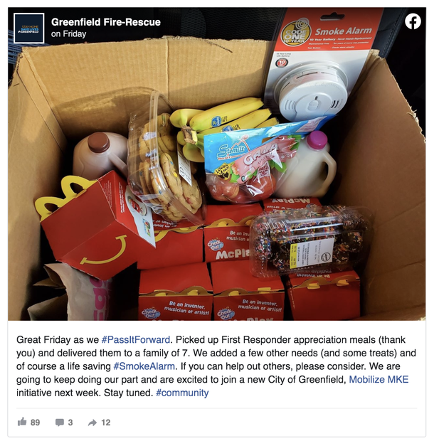 Fire department donates 'Thank You Meals' to a family in need during coronavirus pandemic - picture 4