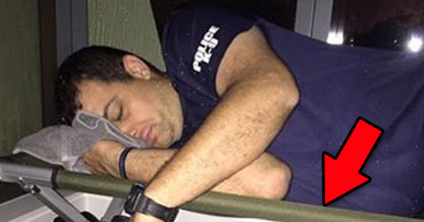 Florida Cops Falls Asleep After Saving And Rescuing Lives; Viewers Surprised To See Him Holding This - picture 2