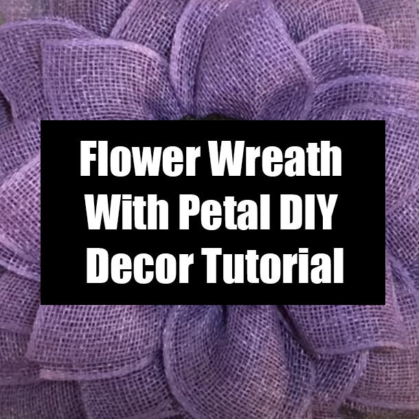 Flower Wreath With Petal DIY Decor Tutorial