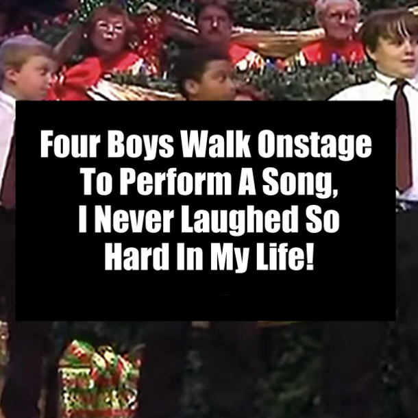 Four Boys Walk Onstage To Perform A Song, I Never Laughed So Hard In My Life!
