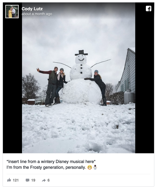 Friendly Snowman Gets The Last Laugh After Vandal Tries To Run It Over With A Car And Fails - picture 2