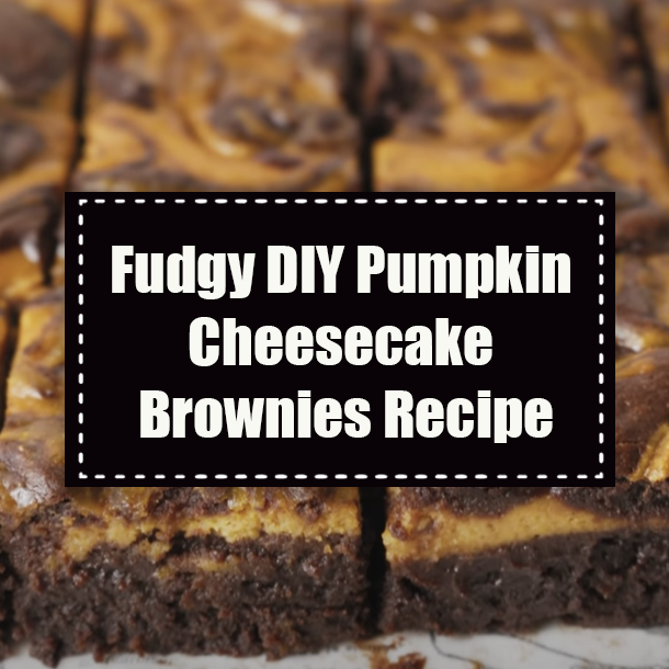 Fudgy DIY Pumpkin Cheesecake Brownies Recipe