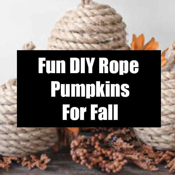 Fun DIY Rope Pumpkins For Fall