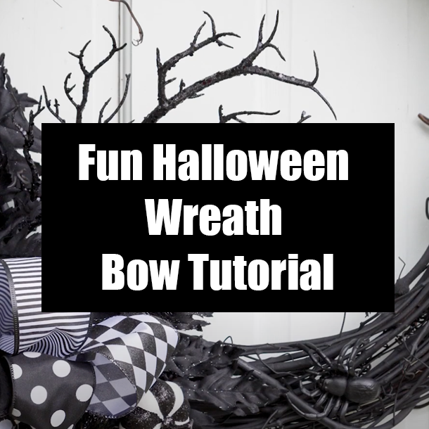 Fun Halloween Wreath Bow Tutorial