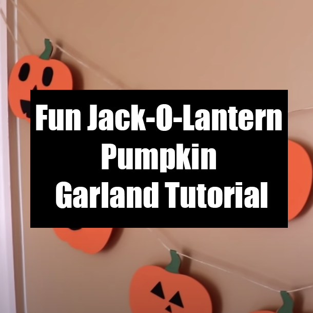 Fun Jack-O-Lantern Pumpkin Garland Tutorial