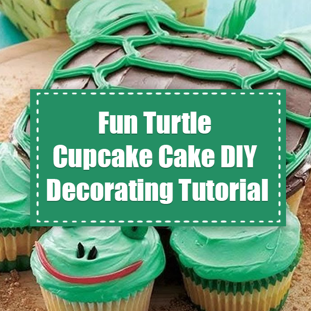 Fun Turtle Cupcake Cake DIY Decorating Tutorial