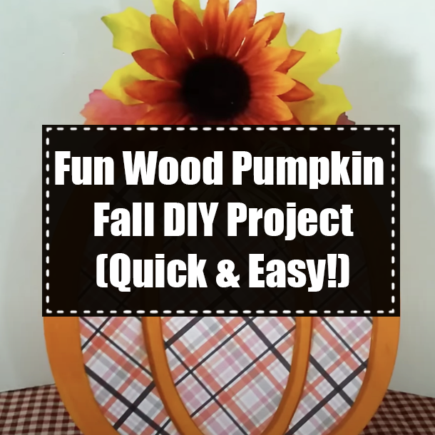 Fun Wood Pumpkin Fall DIY Project (Quick & Easy!)