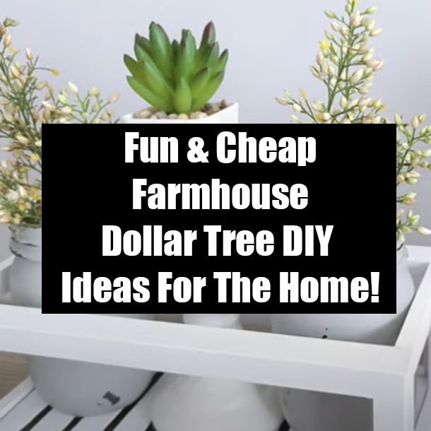 Fun & Cheap Farmhouse Dollar Tree DIY Ideas For The Home!