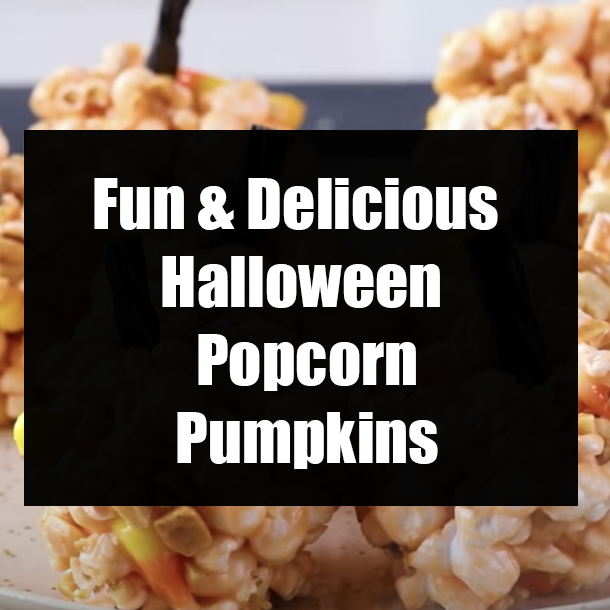 Fun & Delicious Halloween Popcorn Pumpkins