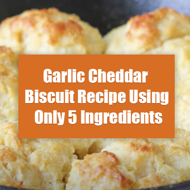 Garlic Cheddar Biscuit Recipe Using Only 5 Ingredients