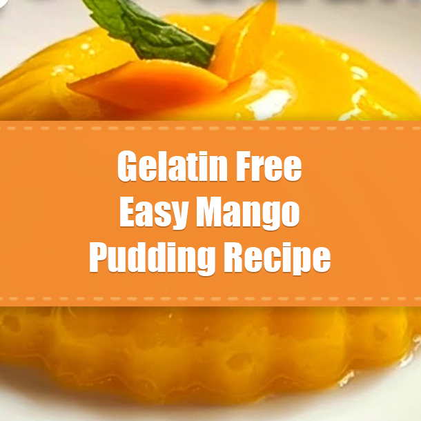 Gelatin Free Easy Mango Pudding Recipe