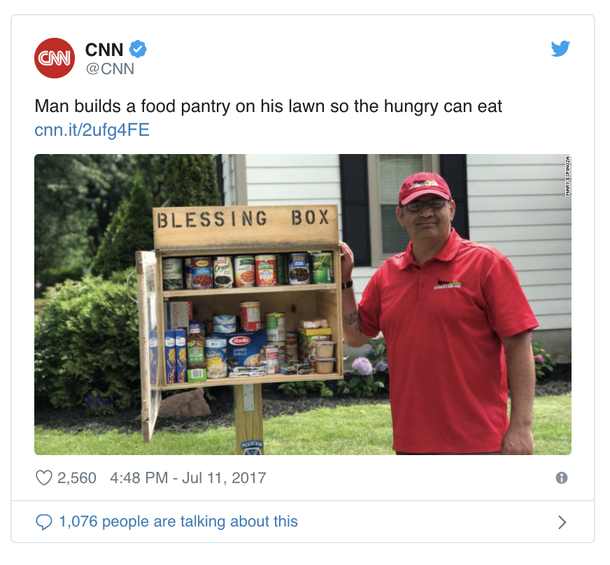 Generous Army Vet Creates Food Box On His Lawn So Homeless And Hungry People Can Eat - picture 2