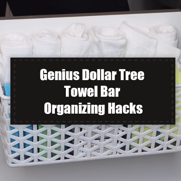 Genius Dollar Tree Towel Bar Organizing Hacks