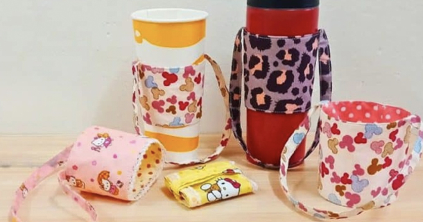 Get Crafty: Make Your Own Stylish Fabric Cup Holder - picture 2