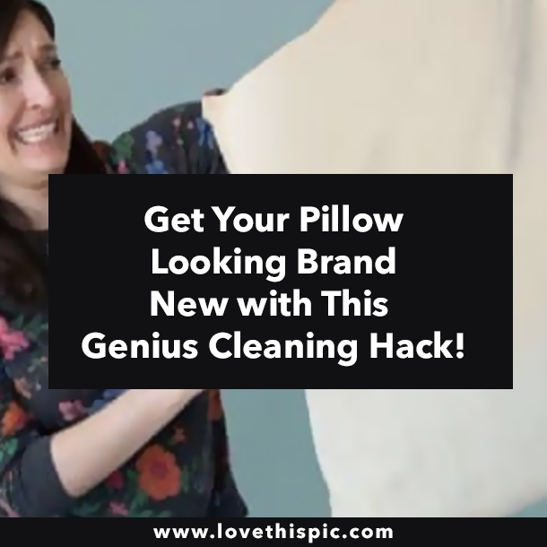 Get Your Pillow Looking Brand New with This Genius Cleaning Hack!