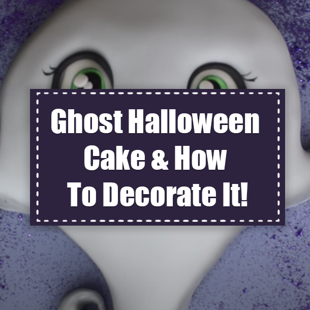 Ghost Halloween Cake & How To Decorate It!