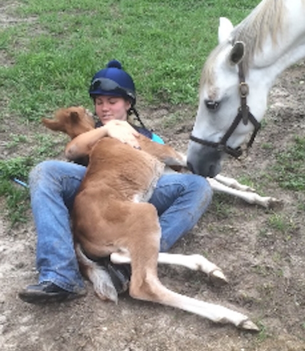 Girl Runs Into Field To Play With Baby Horse. It Shocks Her With An Action She Never Expected! - picture 5