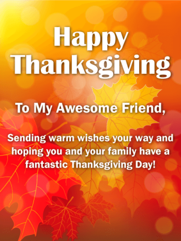 Giving Thanks with Friends: 100 Happy Thanksgiving Quotes For Friends - picture 3