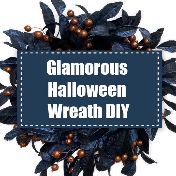 Glamorous Halloween Wreath DIY