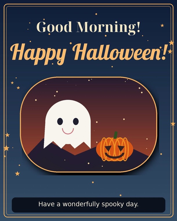 Good Morning Happy Halloween Pictures and GIFs to Share - picture 4